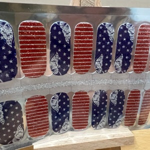 Stars and Stripes  Nail Wraps / Nail Stickers / Nail Strips / Nail Polish Strips
