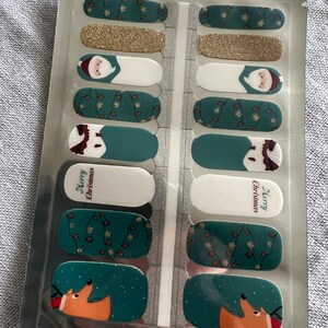 Christmas Santa Nail Polish Strips: Holiday Nail Wraps