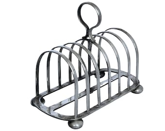 Vintage Silver Plated Toast Rack: Walker & Hall Sheffield