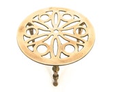 Vintage Brass Trivet, Brass Pot Stand, Brass Tea Pot Stand, Brass Kettle Stand, Brass Pot Holder, Decorative Teapot Trivet Stand