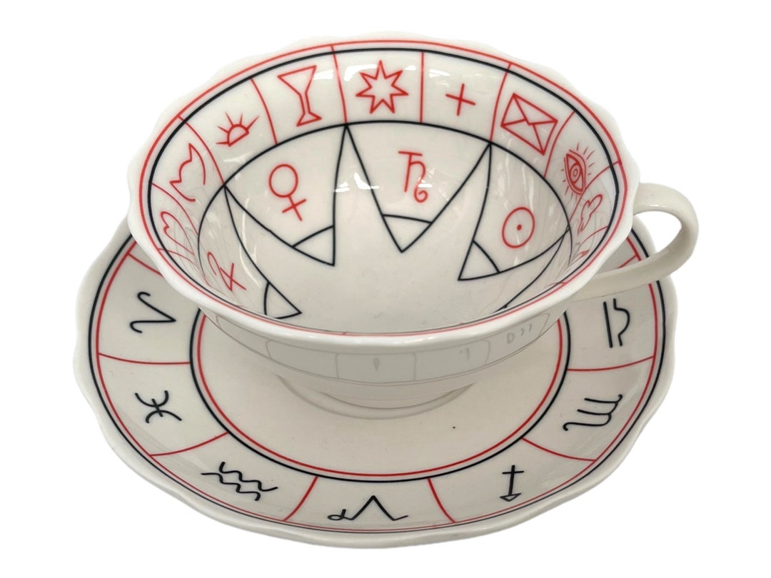 Vintage Tea Leaf Reading Cup Fortune Telling Cup Saucer Etsy UK