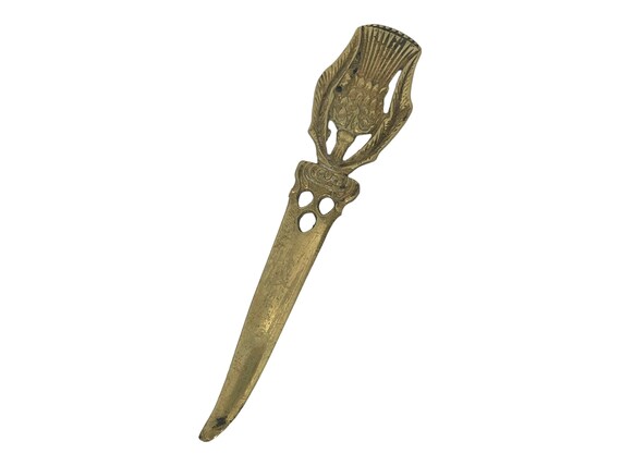 Vintage Small Brass Thistle Letter Opener, 4.5 Mini Athame, Witches  Scottish Thistle Mail Opener, Witches Alter Decor, Witchy Office 