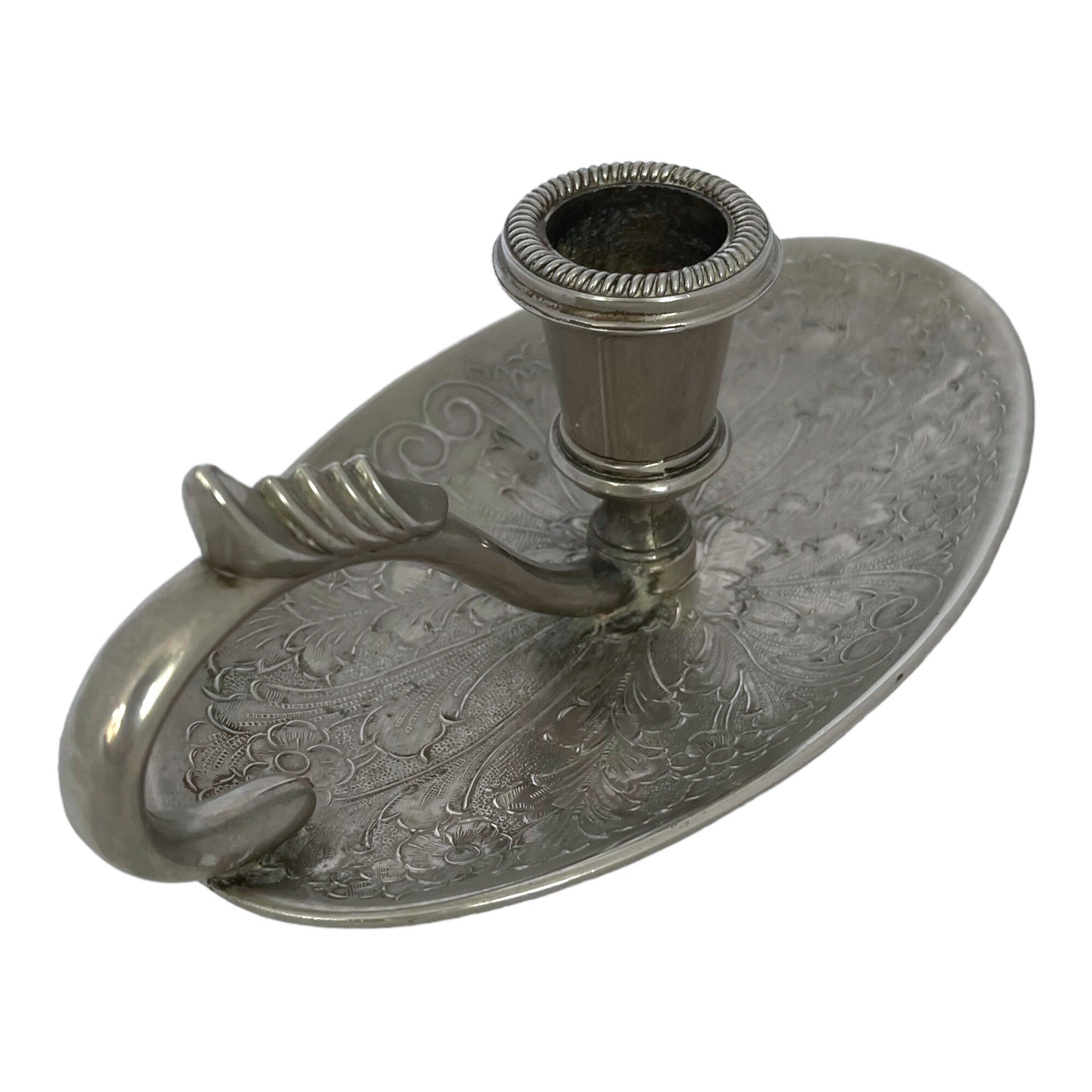 Vintage Seba Silver Plated Candle Holder With Handle Vintage Etsy UK