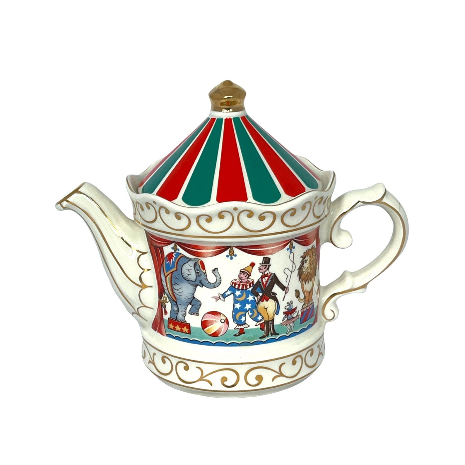 Vintage Sadler Circus Teapot Edwardian Entertainments Teapot Etsy UK