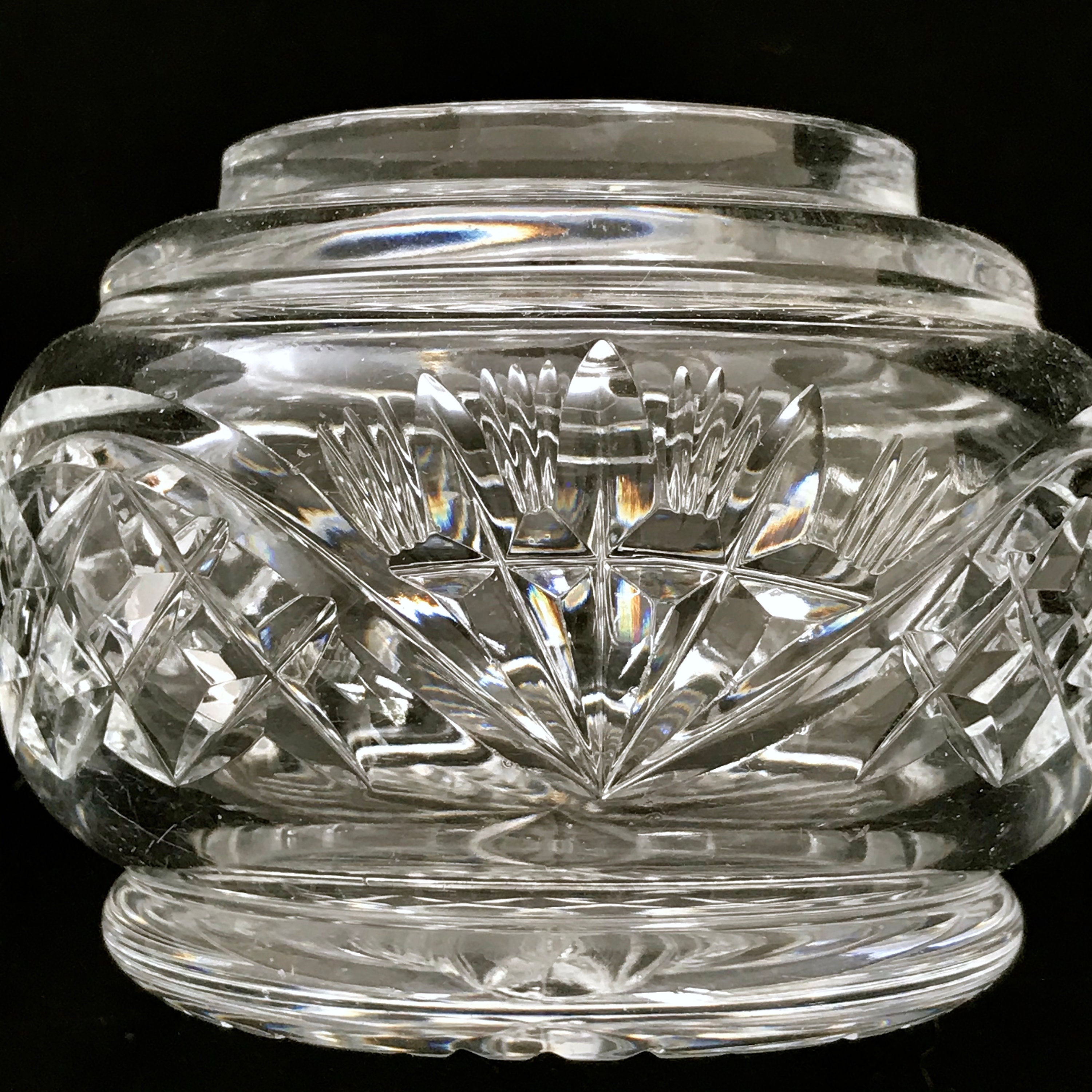 Vintage Sugar Bowl with Tongs Large Clear Glass Sugar Bowl Etsy