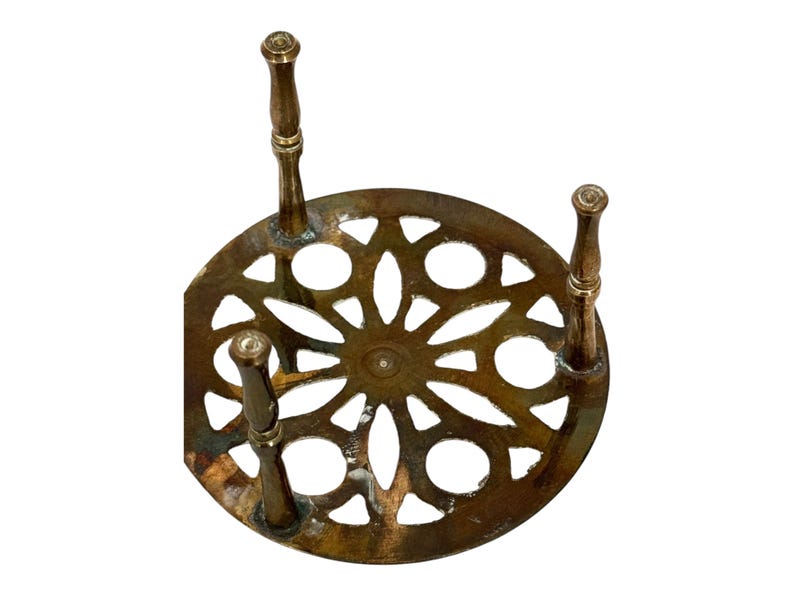 Vintage Small Brass Trivet, Pot Stand, Plant Stand, Tea Pot Stand