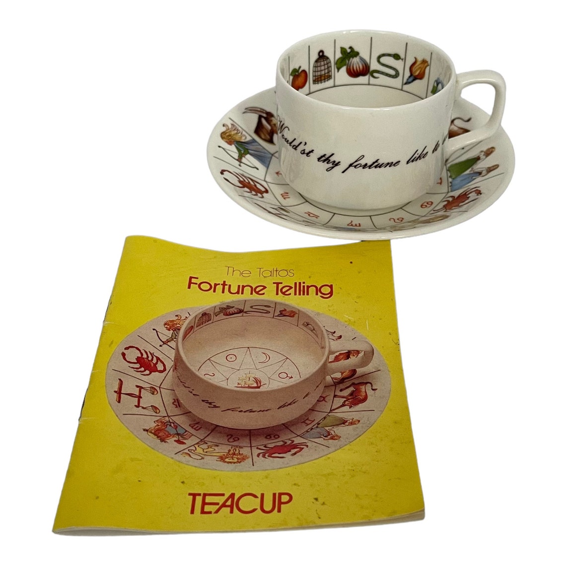 Vintage the Taltos Royal Kendal Fortune Telling Cup Saucer & Etsy