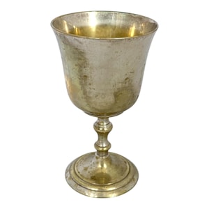 Vintage Witches Goblet, Worn Silver Chalice, Gothic Spell Goblet, Wiccan, Witchcraft Tools Ceremony Cup, Alter Offering Cup, Spell Casting