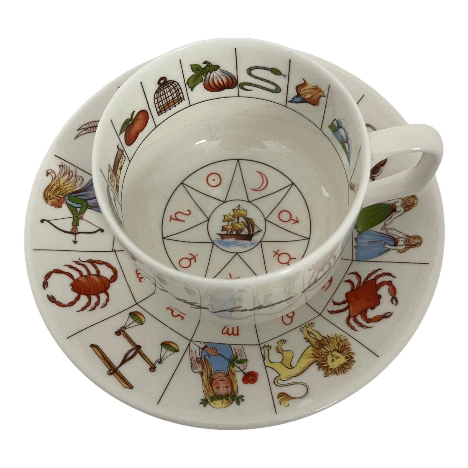 Vintage the Taltos Royal Kendal Fortune Telling Cup Saucer & Etsy