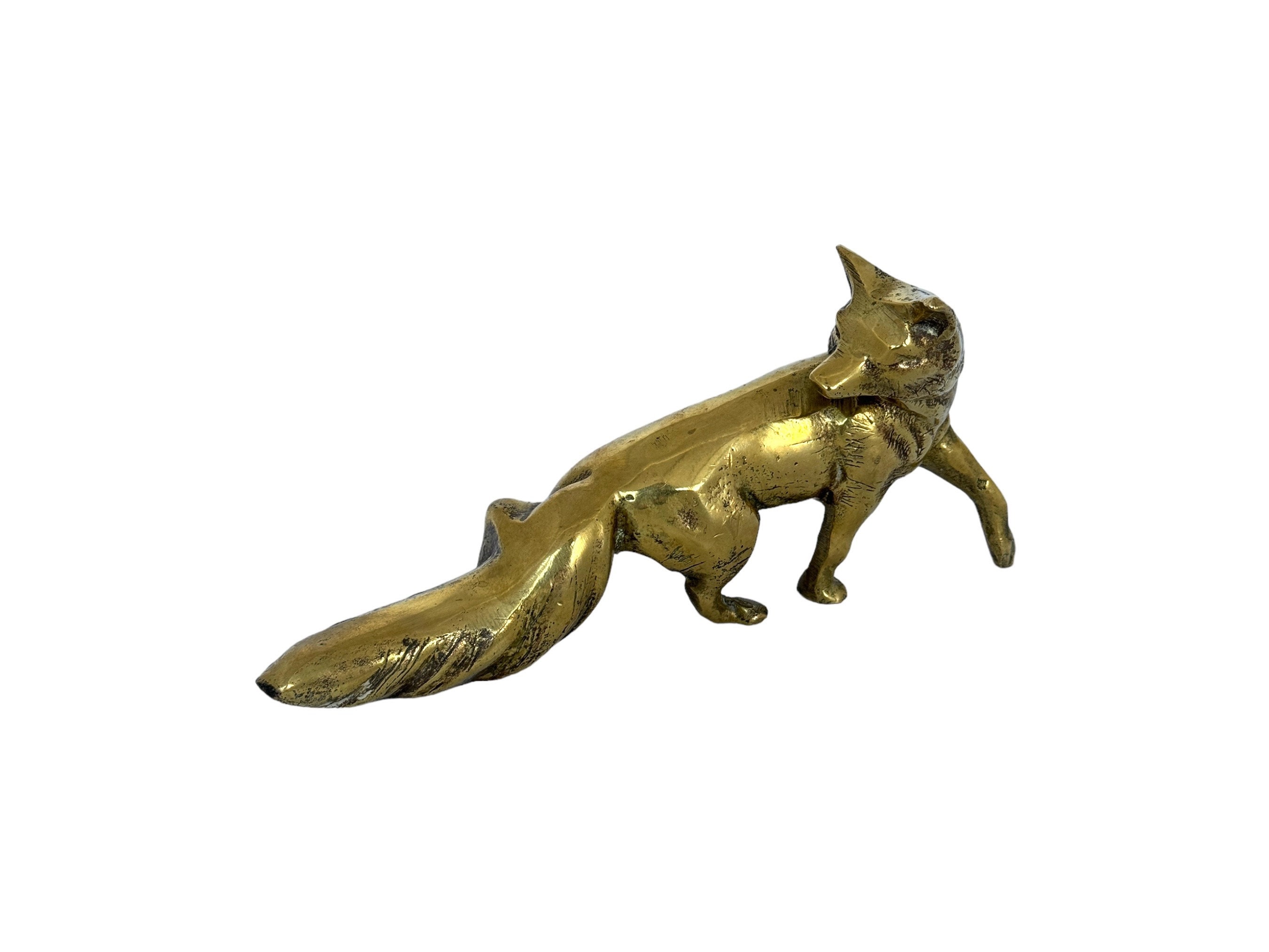 Solid Brass Fox Hook – Large Size, Handcrafted with Exquisite Fox Head  Shape and Functional Tail.