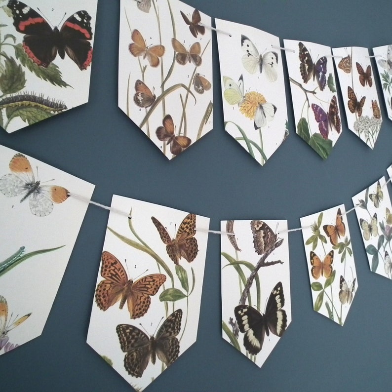 Butterfly Bunting Butterfly Garland Summer Decoration Etsy