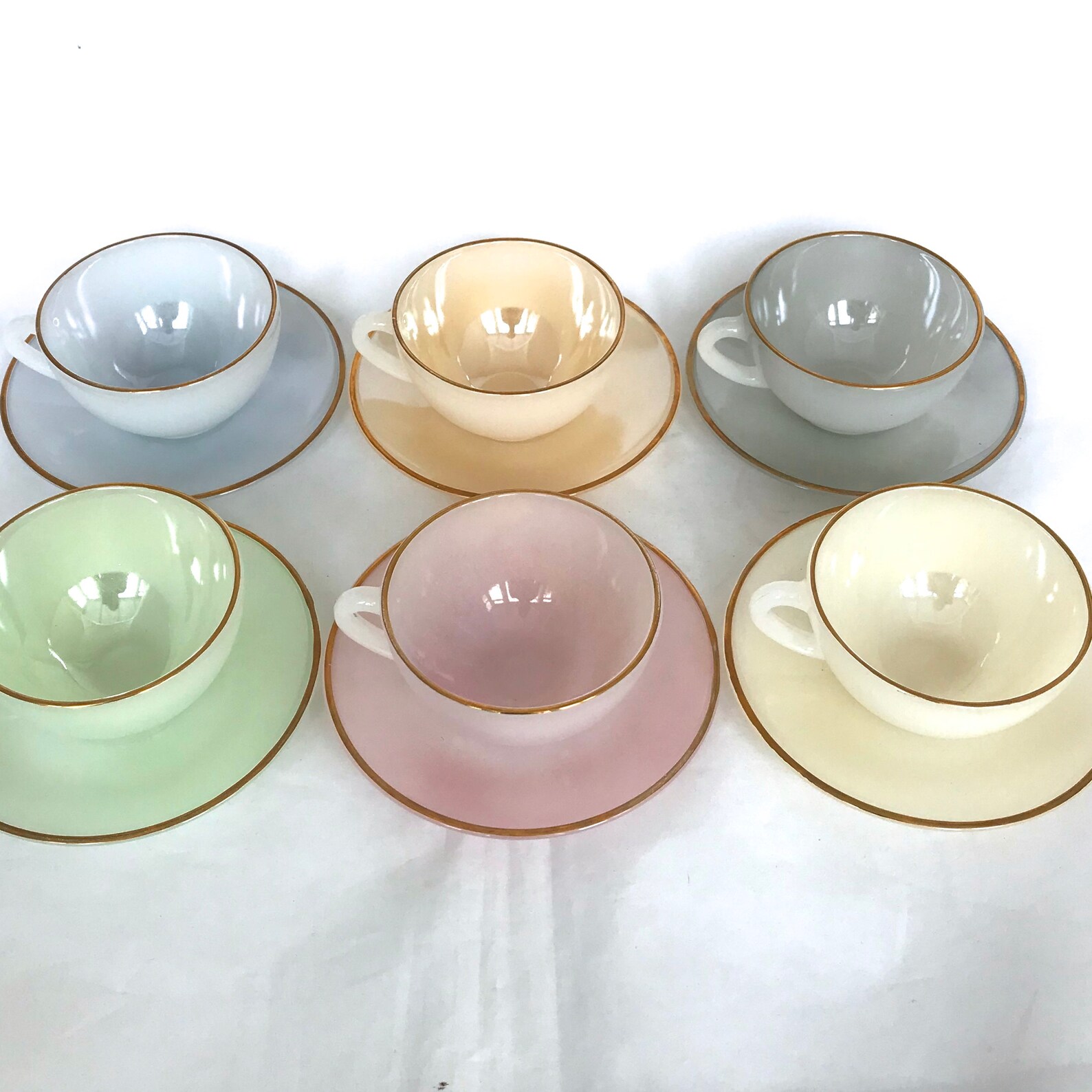 Arcopal Tea Set Opalescent Tea Set Vintage Arcopal Cups & Etsy