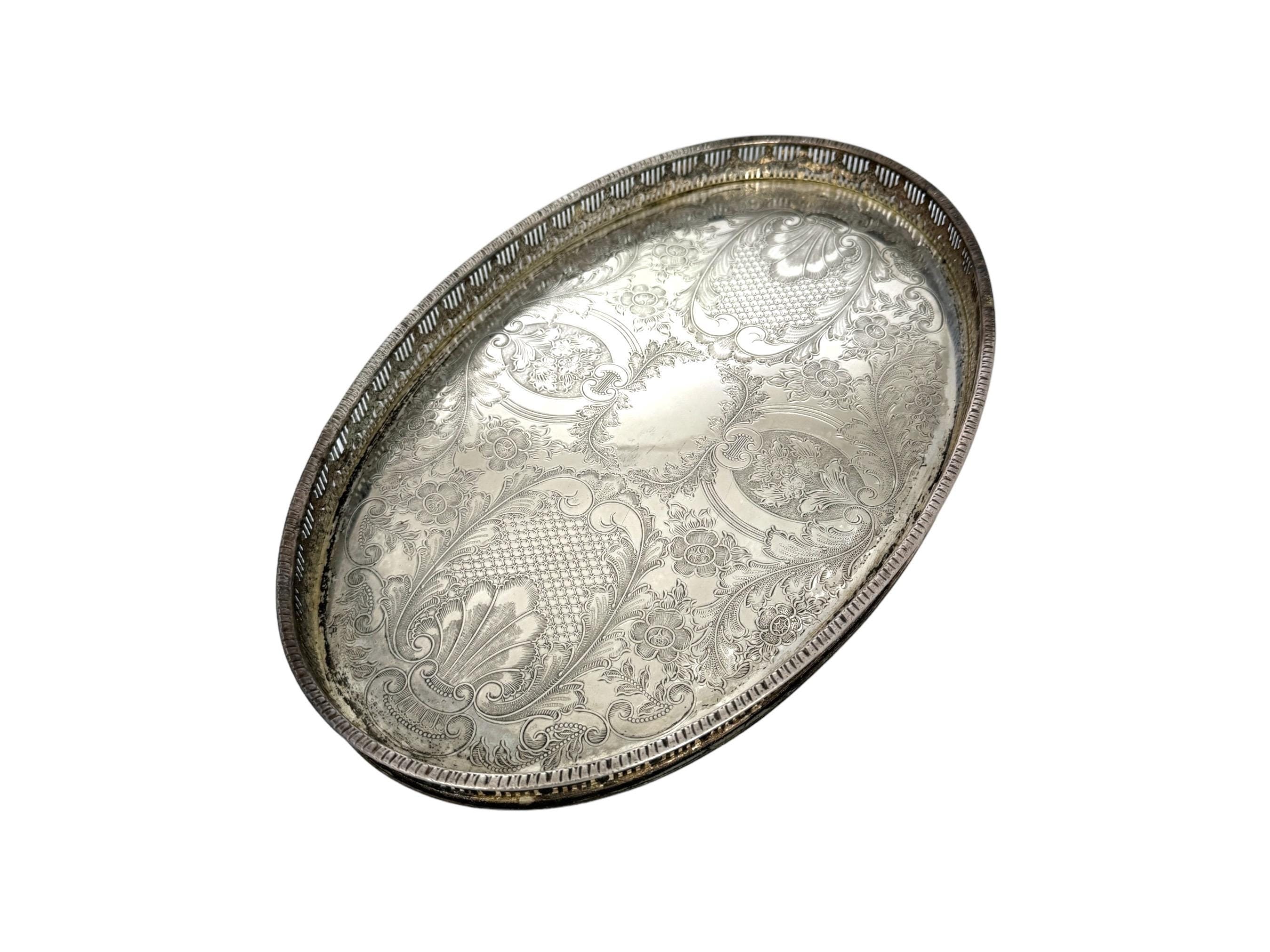 イギリス VINERS社 シルバープレート ALPHA PLATE オーバル