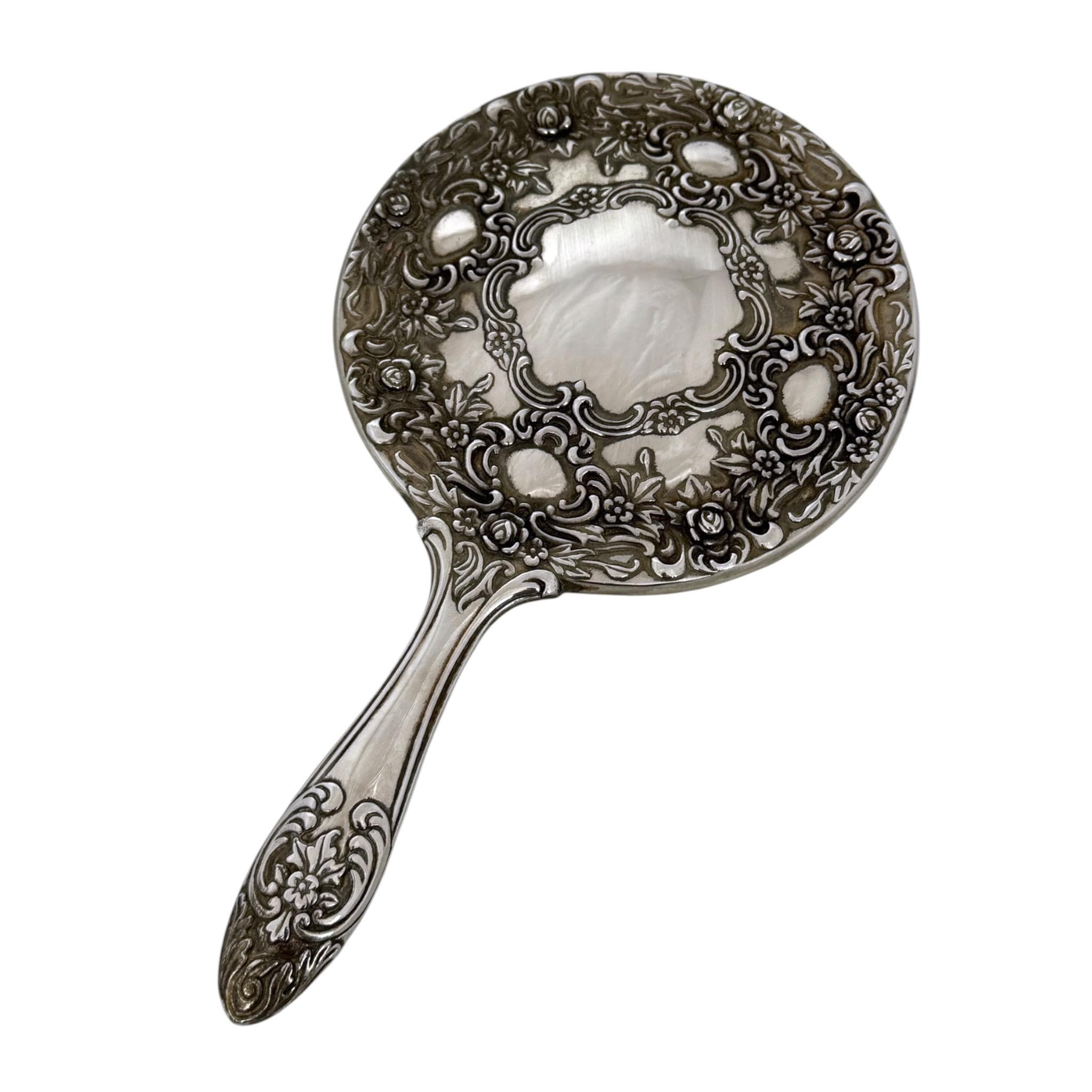 Antique silver plated hand mirror - Etsy 日本 レトロ アンティーク