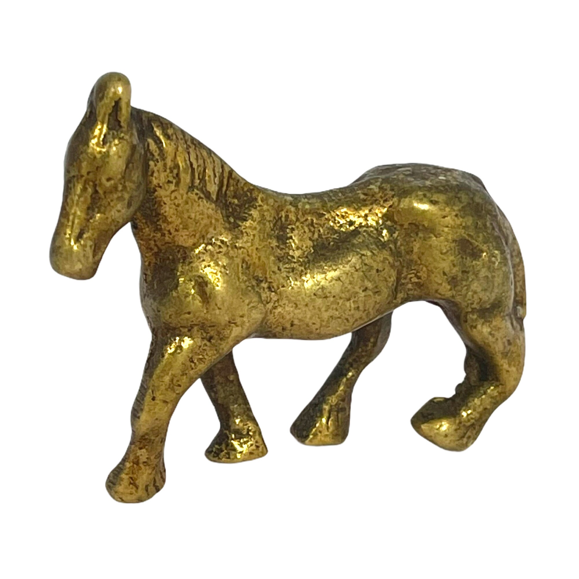 Vintage Miniature Brass Horse Figurine Brass Horse Statue Etsy