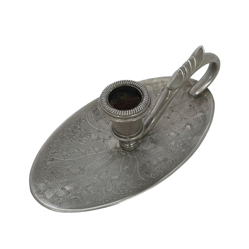 Vintage Seba Silver Plated Candle Holder With Handle Vintage Etsy UK
