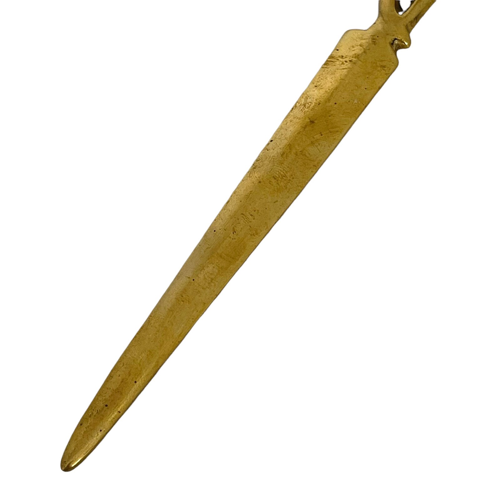 Vintage Brass Letter Opener Brass Grape Vine Athame Mail Etsy UK