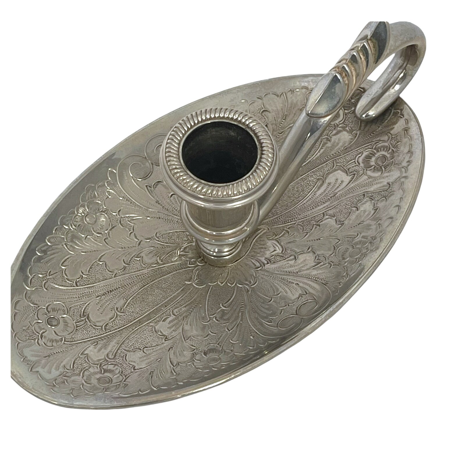 Vintage Seba Silver Plated Candle Holder With Handle Vintage Etsy UK