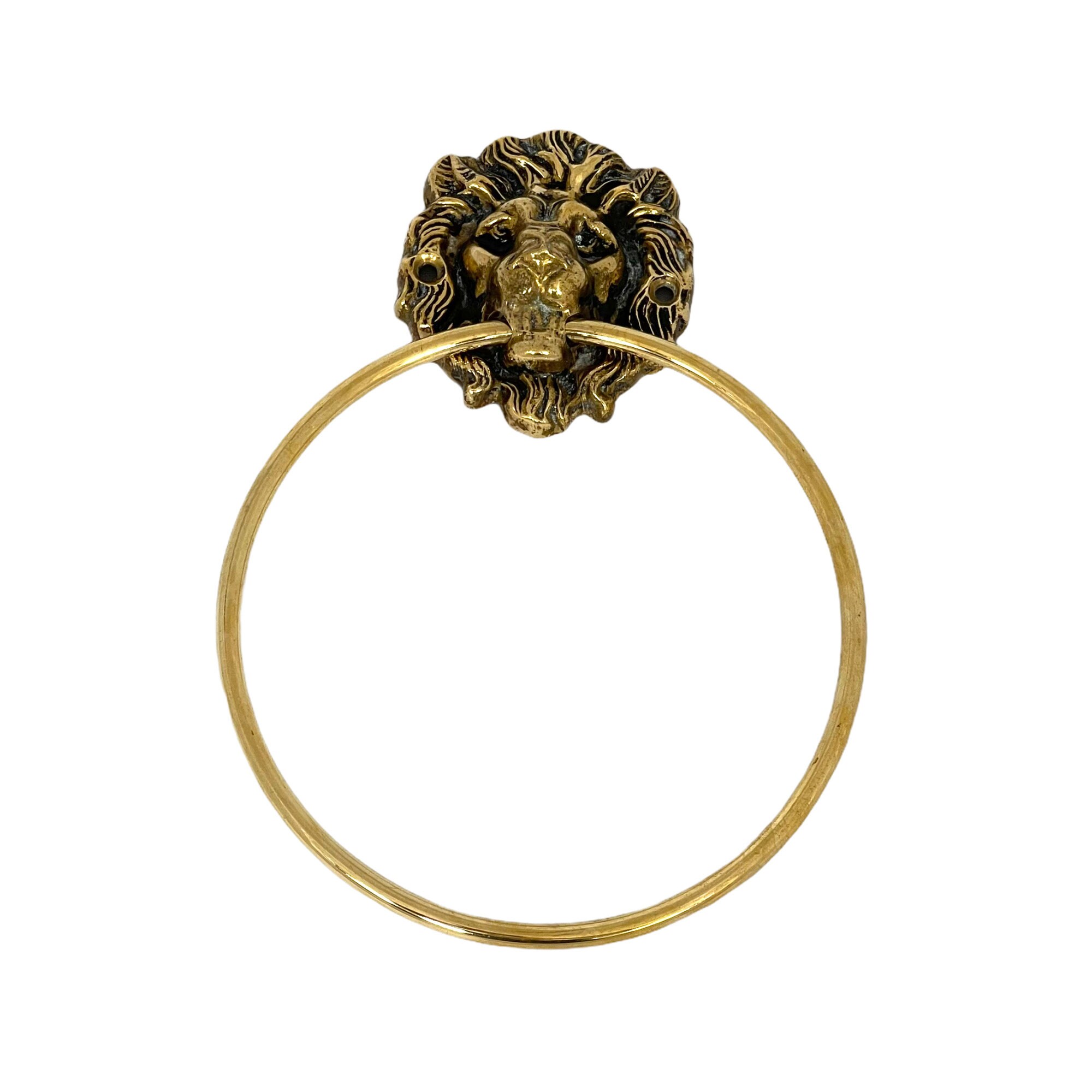 Vintage Anillo de toalla de latón Soporte de anillo de toalla | Etsy