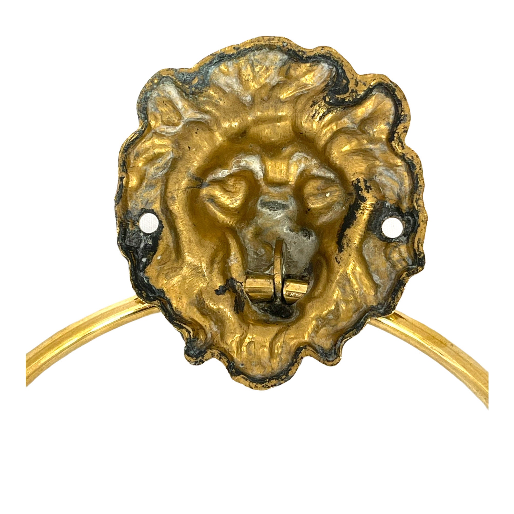 Vintage Anillo de toalla de latón Soporte de anillo de toalla | Etsy