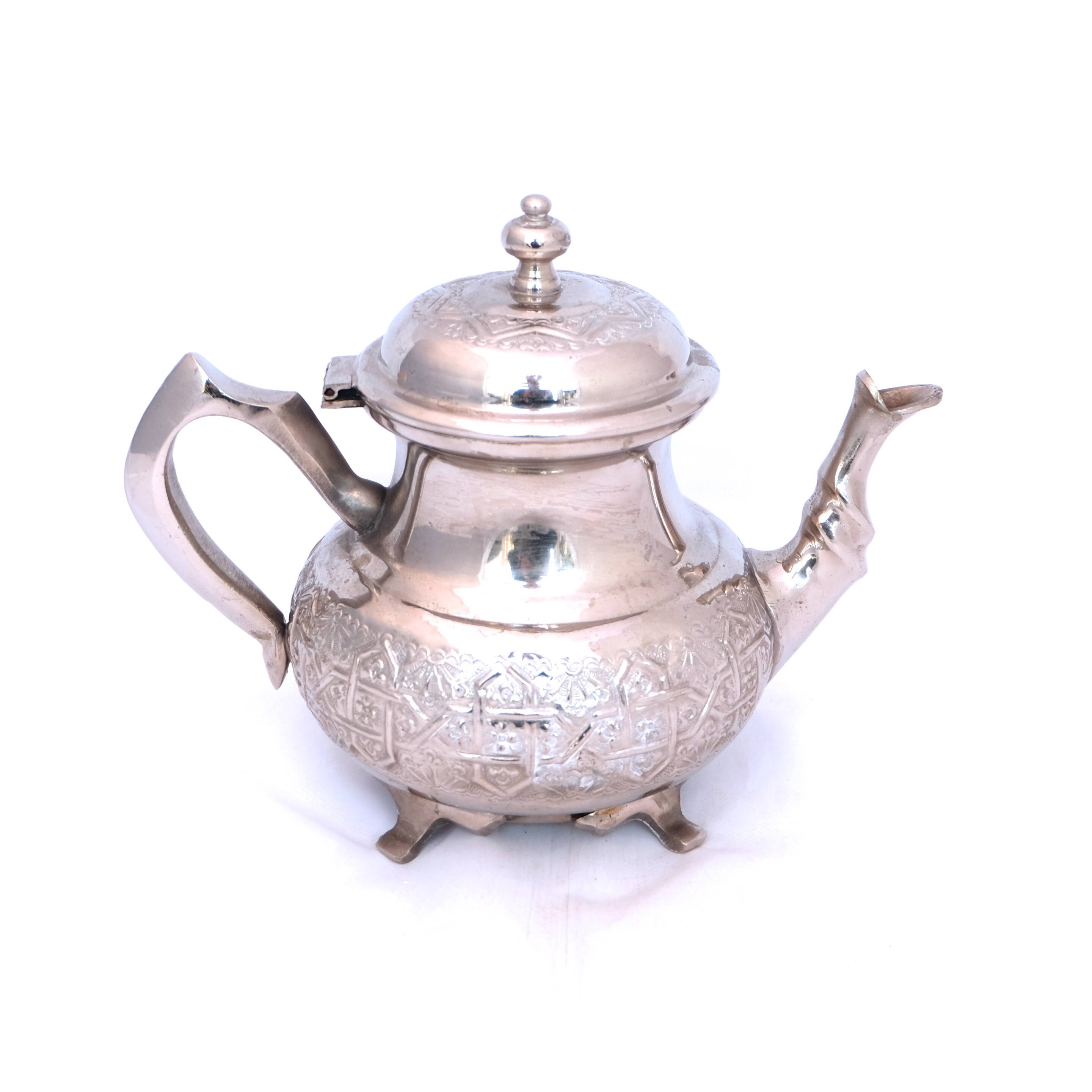 Vintage Moroccan Silver Teapot Large Traditional Moroccan Etsy