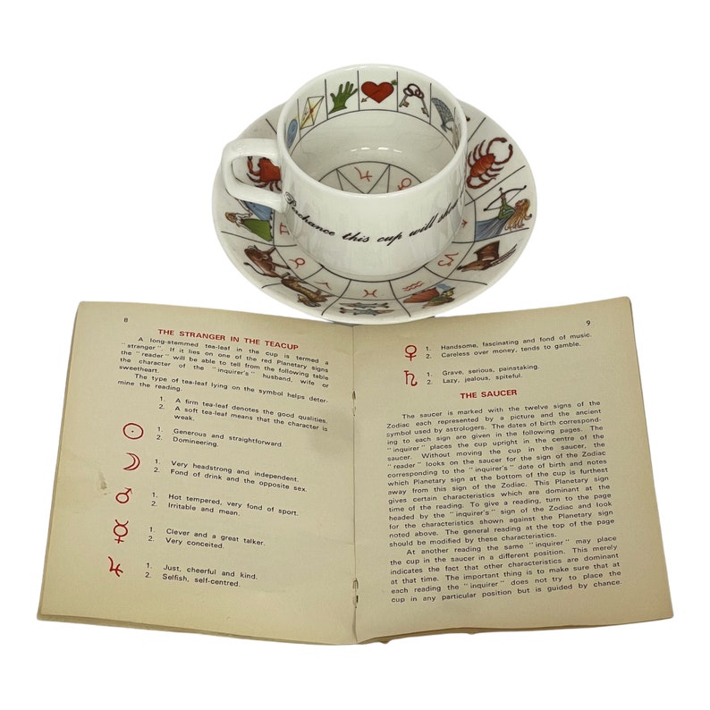 Vintage the Taltos Royal Kendal Fortune Telling Cup Saucer & Etsy UK