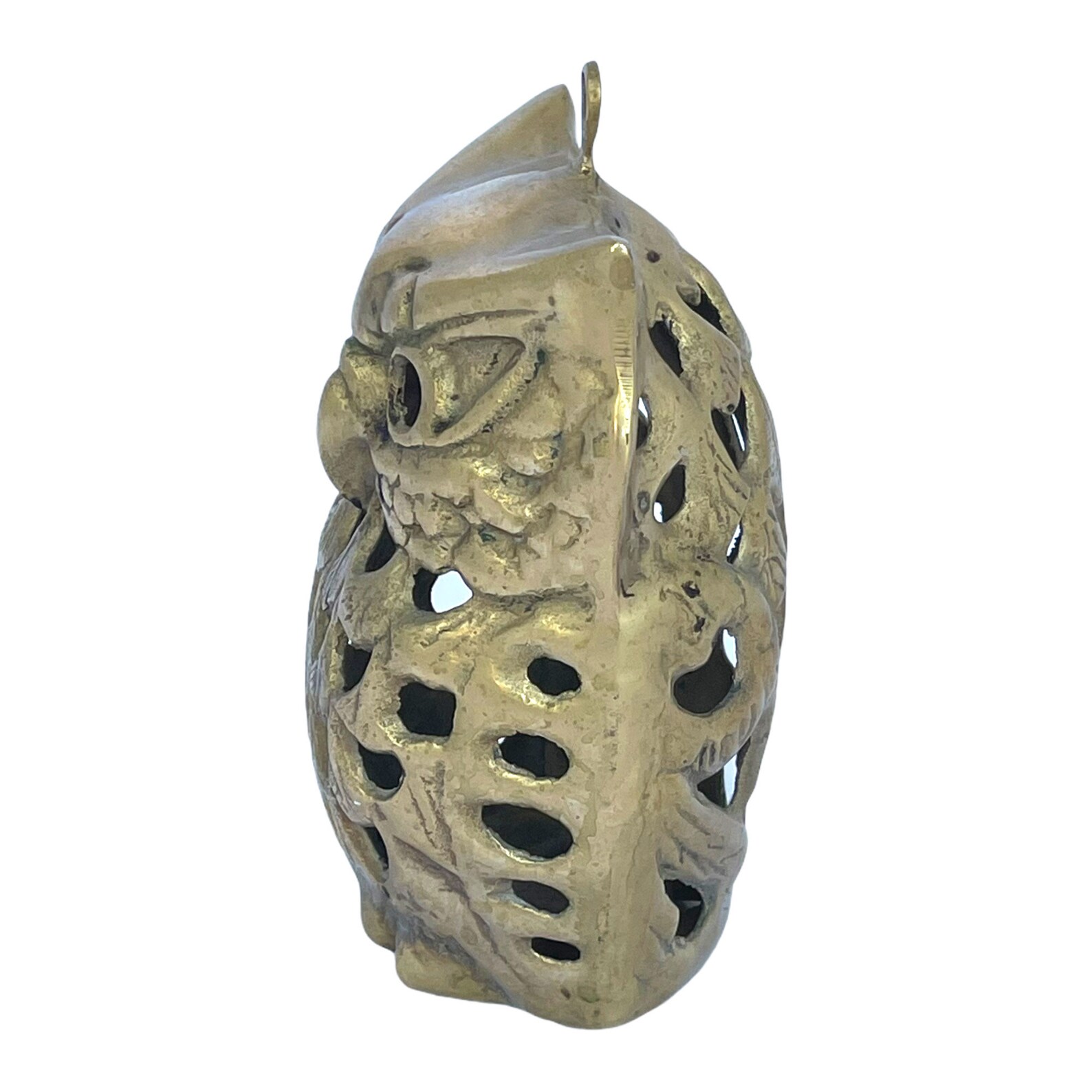 Vintage Brass Owl Tea Light Candle Holder Brass Owl Candle Etsy UK