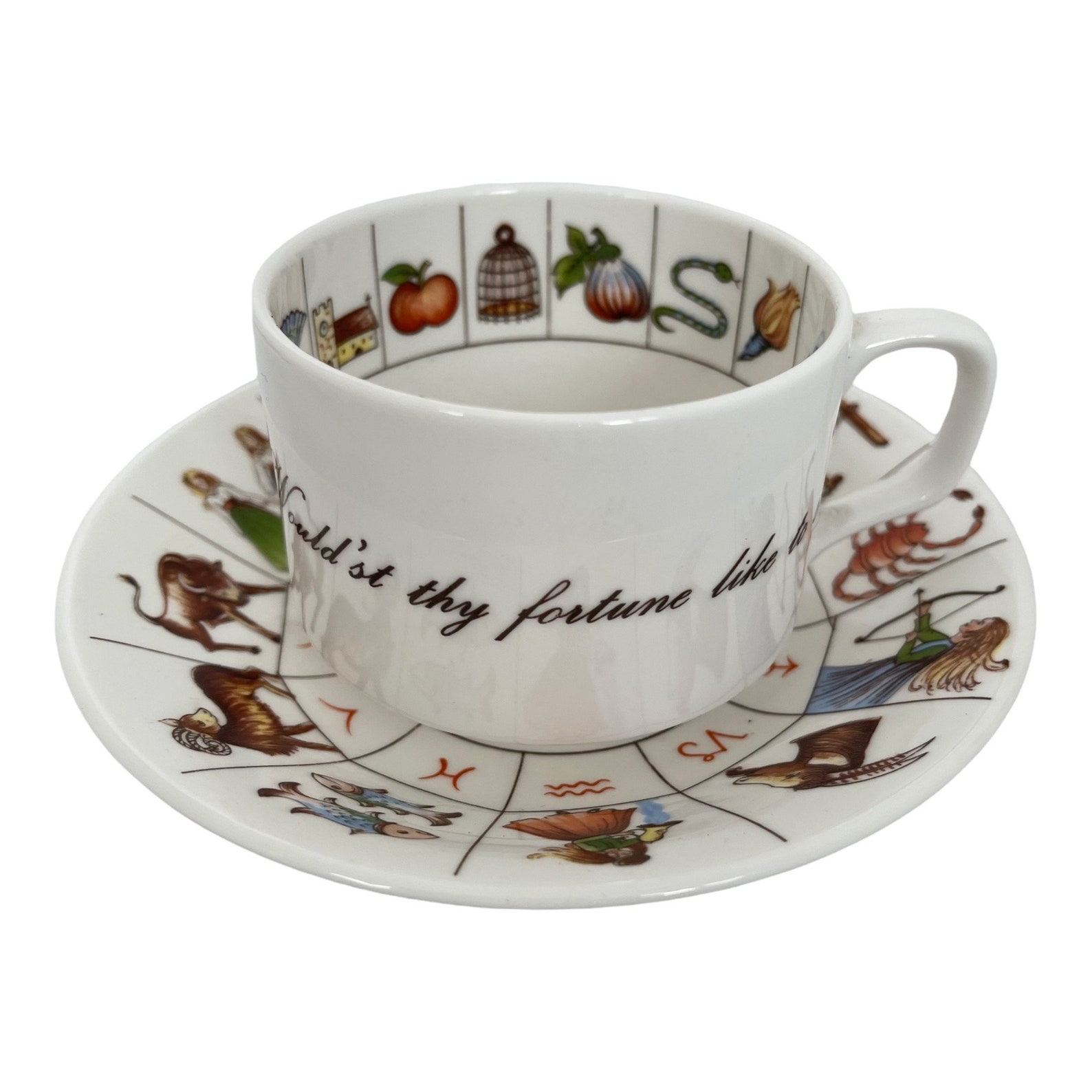 Vintage the Taltos Royal Kendal Fortune Telling Cup Saucer & Etsy UK