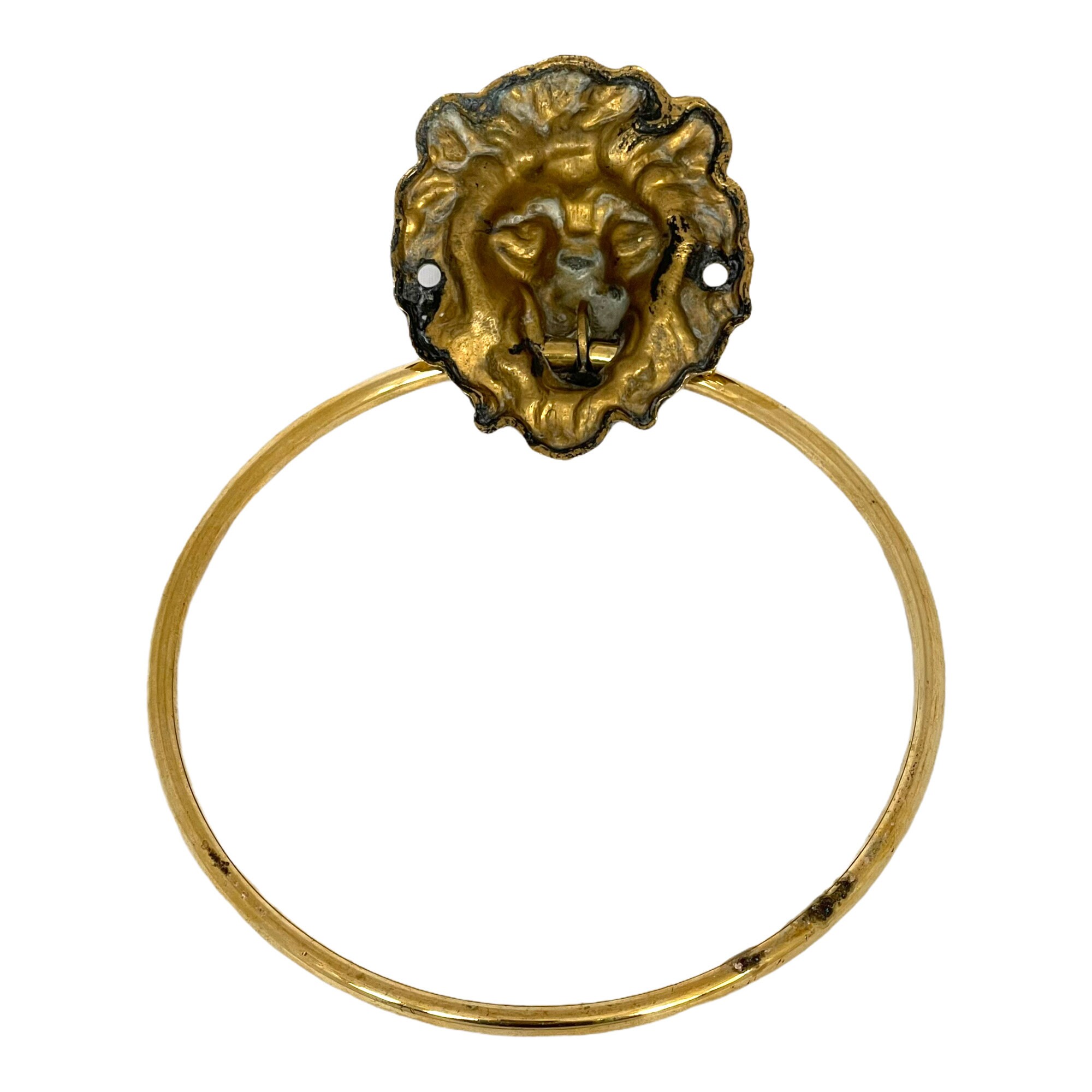 Vintage Anillo de toalla de latón Soporte de anillo de toalla | Etsy