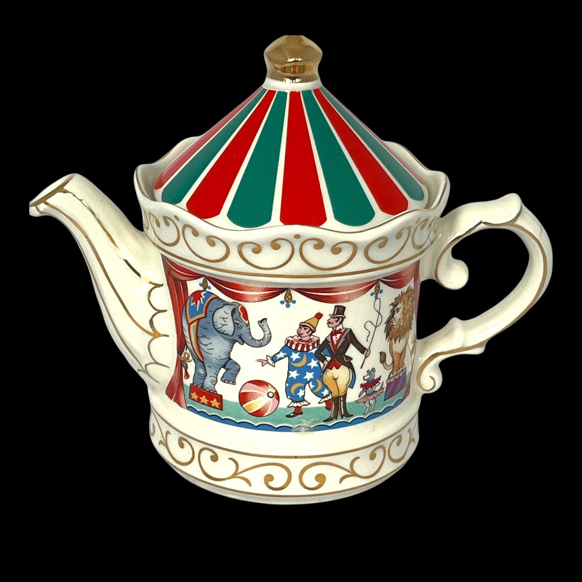 Vintage Sadler Circus Teapot Edwardian Entertainments Teapot Etsy UK