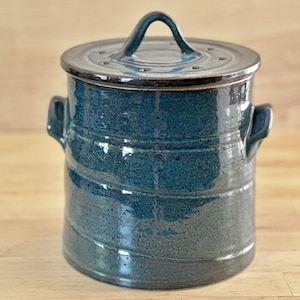 Countertop Compost Bin Makes Kitchen Composting Beautiful Functional Pottery, Designed by a potter who loves to Cook & Garden image 5