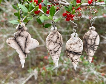 Handmade Horsehair Raku Fired Christmas Tree Ornament