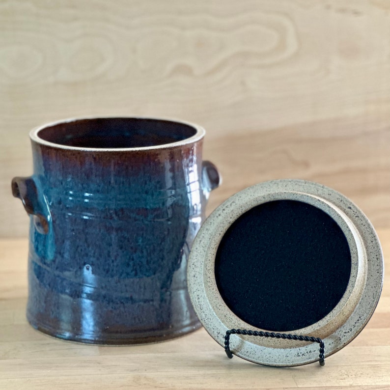 Countertop Compost Bin Makes Kitchen Composting Beautiful Functional Pottery, Designed by a potter who loves to Cook & Garden image 8