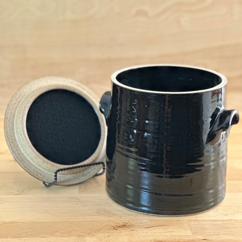 Countertop Compost Bin Makes Kitchen Composting Beautiful Functional Pottery, Designed by a potter who loves to Cook & Garden image 10