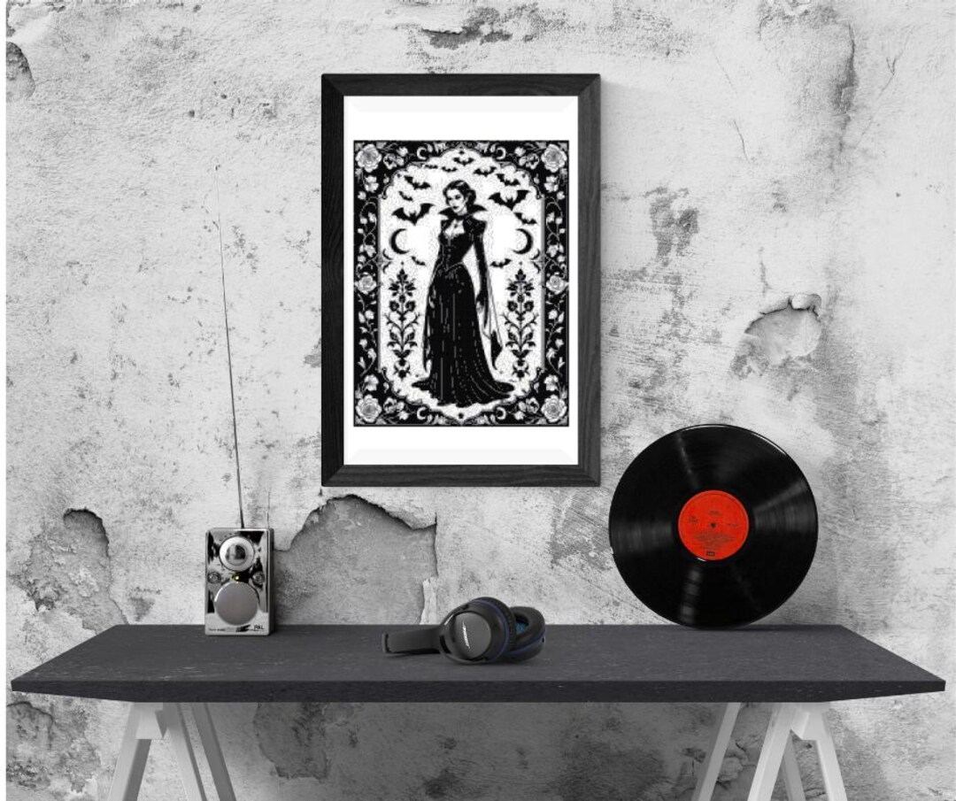 Vampire Sampler Female Vampire Sampler Cross Stitch Pattern - Etsy