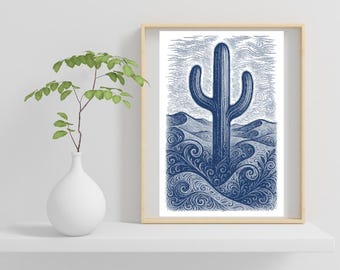 Abstract Desert Cross Stitch Pattern- Pattern Keeper Version Included