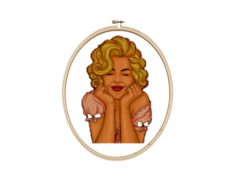 Cute Girl Cross Stitch