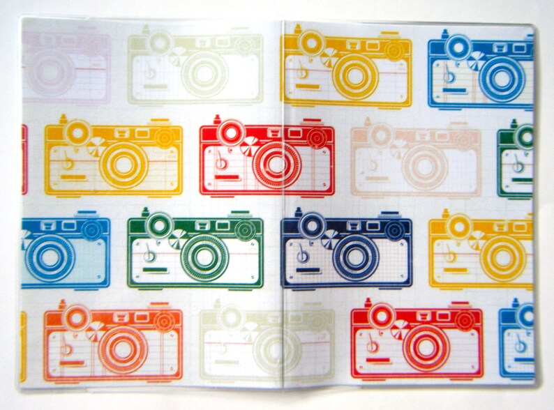 Passport Cover Case Holder Colorful Cameras image 2