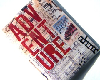 Passport Cover Case Holder -- Travel Adventure Collage