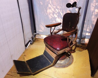 LOCAL PICKUP Art Deco Era Adjustable Heavy Duty Metal Solid Wood Vinyl Seating Industrial Dental Chair Etsy