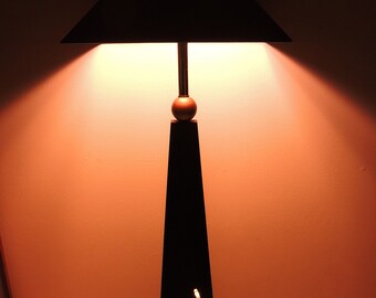 Postmodern Era Deco Style Sphere Obelisk Floor Lamp