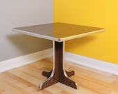 Vintage Modernist Era Lane Formica Plant Stand Side Table metal edges