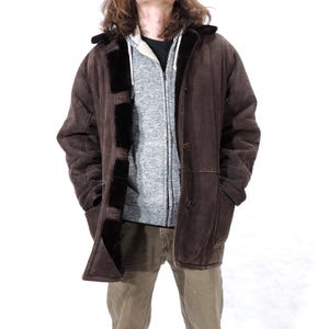 Vintage Original Ranchero Lamb Sheepskin Shearling Jacket Ranch coat L