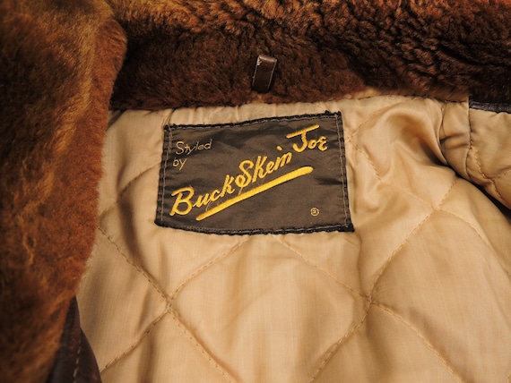 Original Buck Skein Joe Brown Horse Hide Leather Bomber Jacket