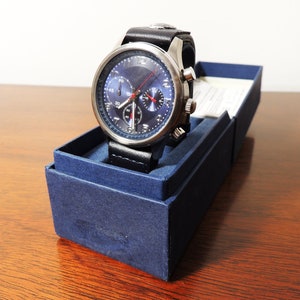 The Bradford Exchange Navy Blue Stopwatch Sport Watch with Original Box