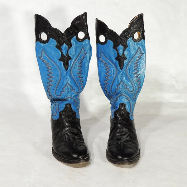 Tall Cowboy Boots Etsy