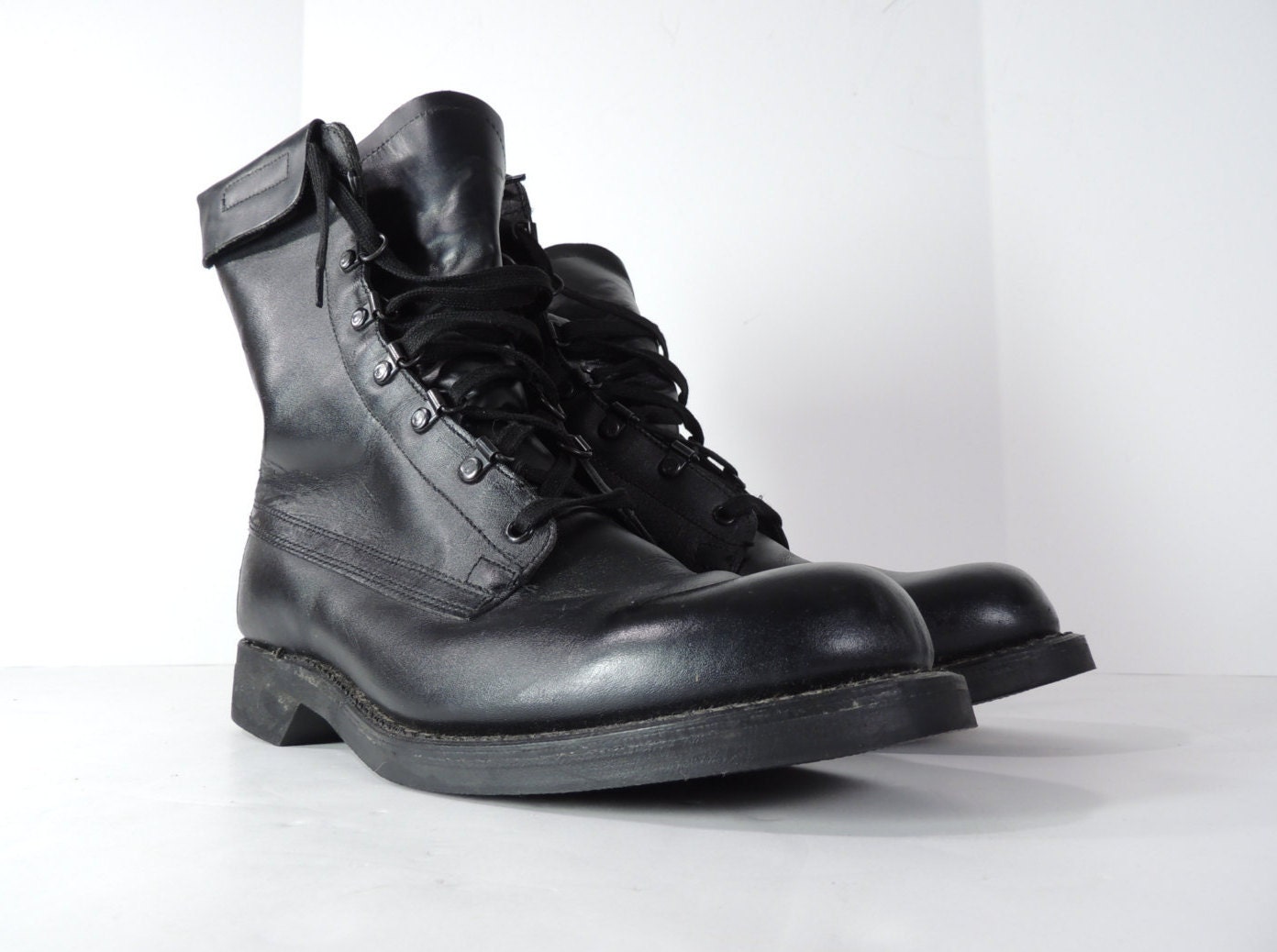 Vintage Original Addison Biltrite Black Leather Boots Mens | Etsy