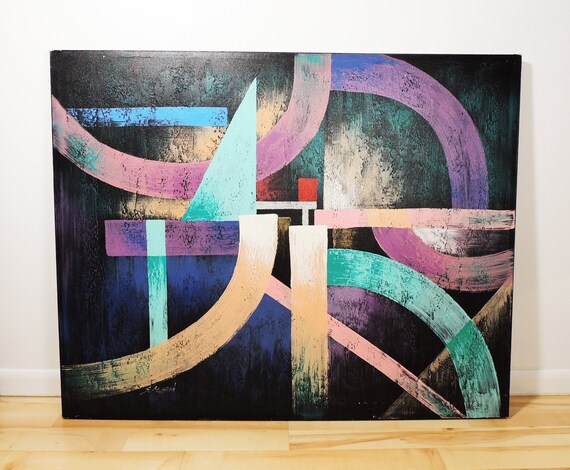 Postmodern Artists Guild of America Signed Multi Color Abstract