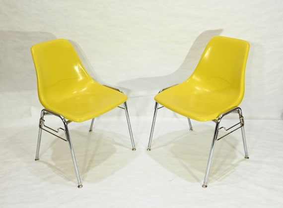 Herman Miller Eames Chair vintage サイドシェルチェア  イエロー Herman Miller | Eames side shell chair (mustard) イームズサイド