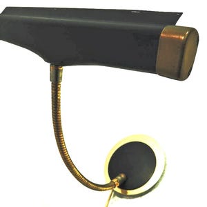 Vintage modernistisk metall justerbar svanhals flexibel skrivbordslampa kanonharpa